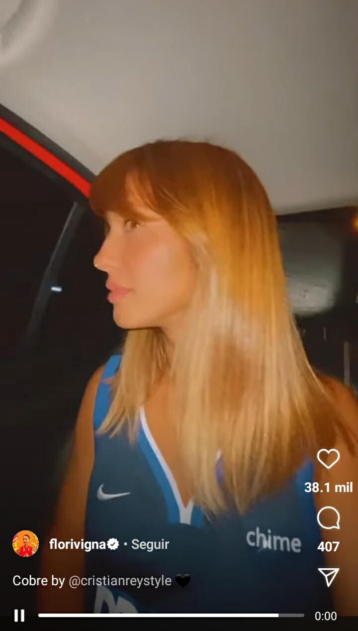 El nuevo look de Flor Vigna