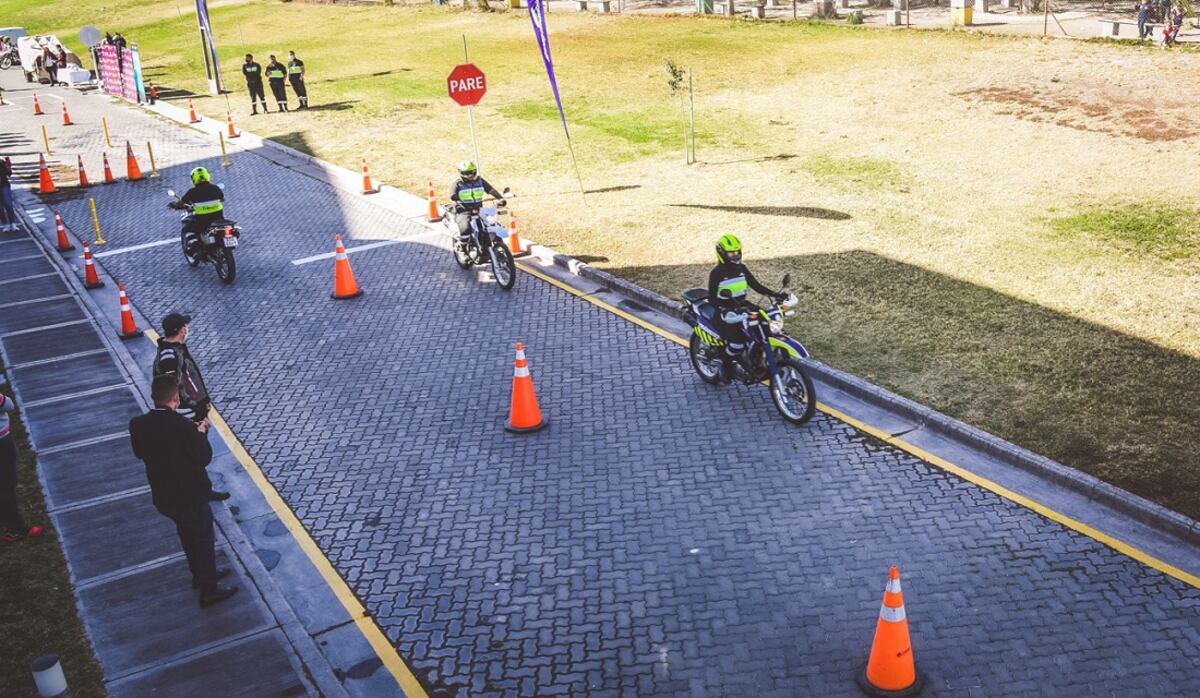 Habilitan una pista de manejo para la práctica de motociclistas en Guaymallén