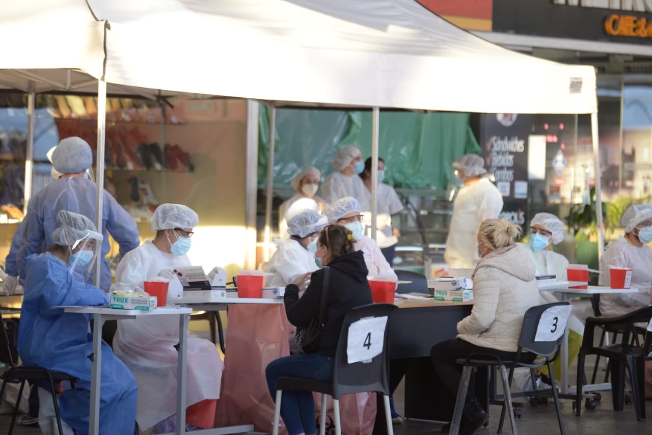 Testeos de coronavirus en Carlos Paz.