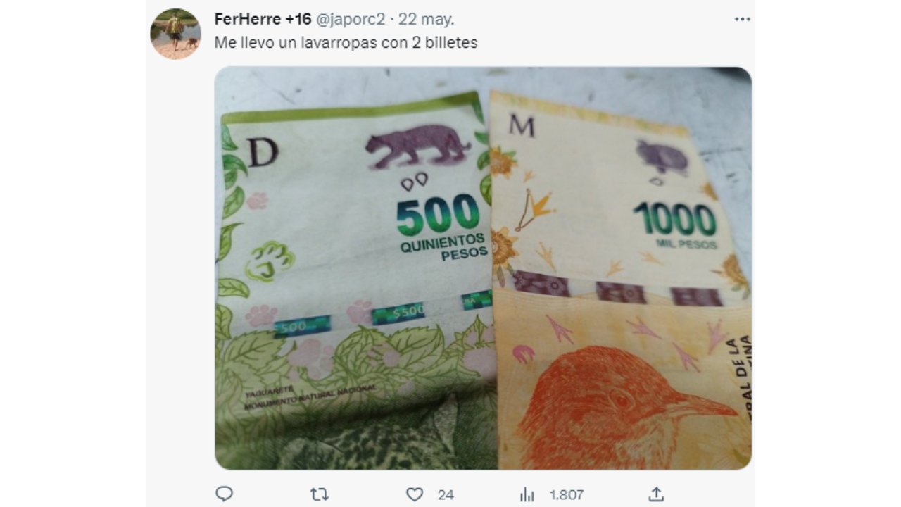 Un usuario sostuvo que sólo con dos billetes podría comprarse uno.