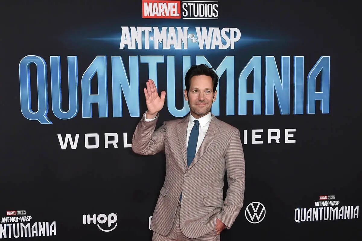 Paul Rudd en el avant premier de Ant-Man Quantumania (AP).