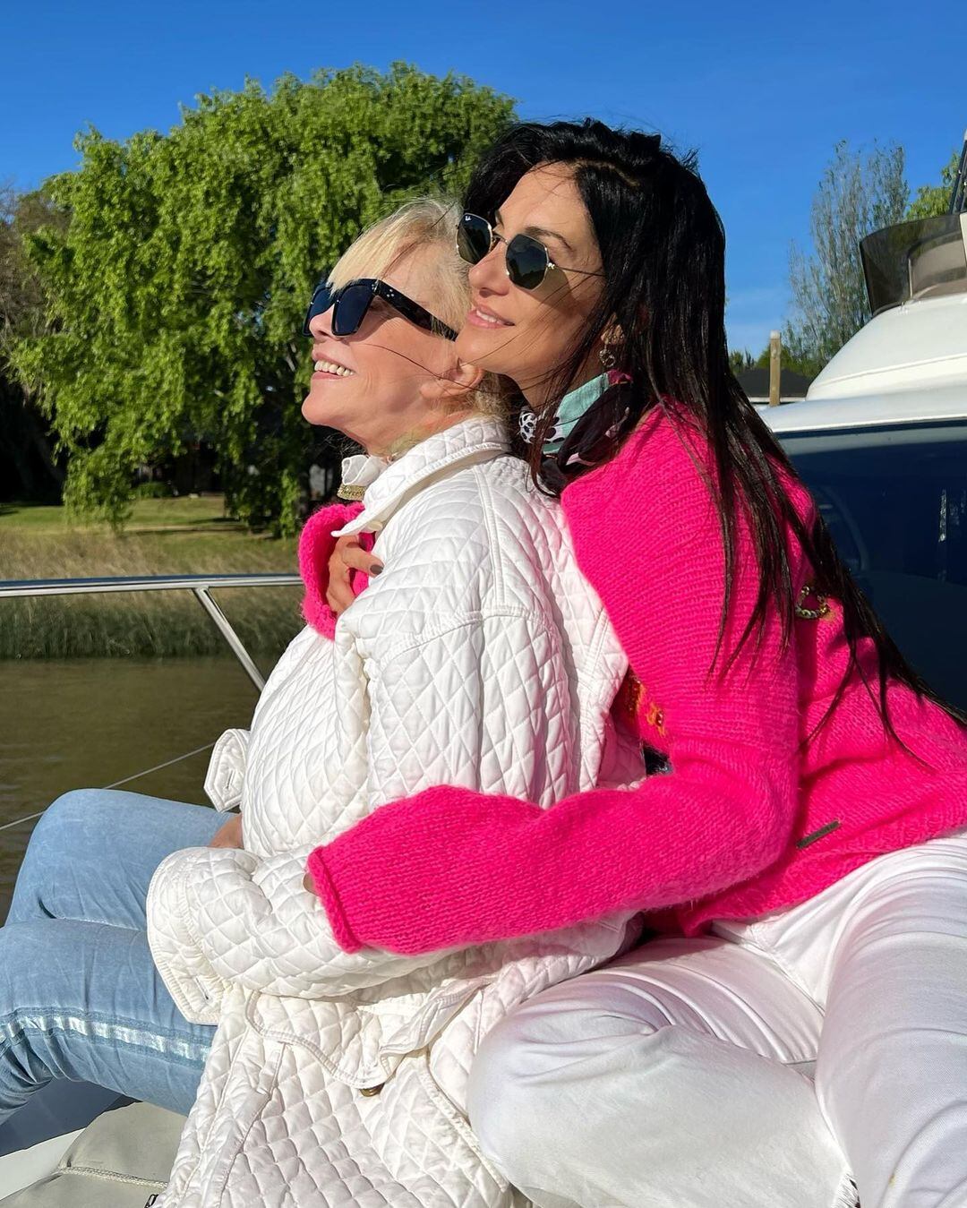 Silvina Escudero y su mamá Carmen, un pilar en su vida.