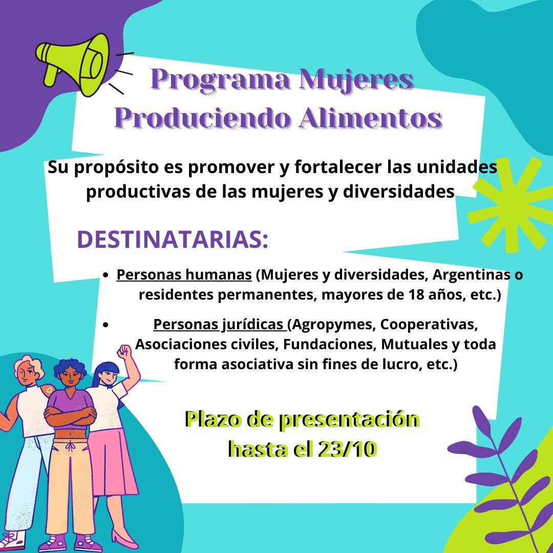 Programa Mujeres Produciendo Alimentos