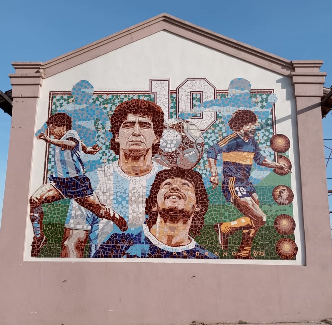 El Mural más grande de Maradona, estará en un pequeño pueblo entrerriano