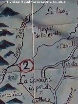 La Carolina, San Luis. Antiguo mapa de la región.