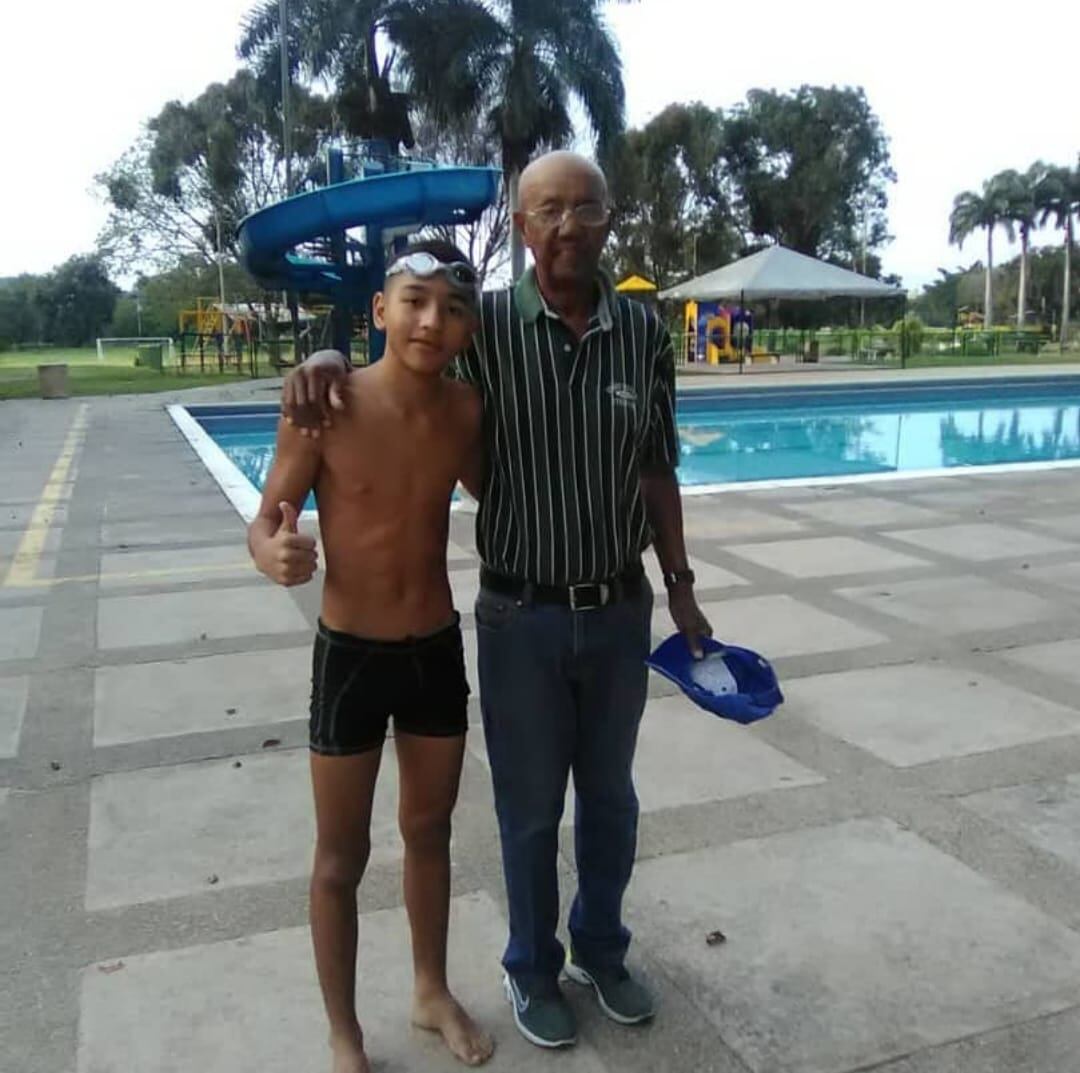 Samuel Rodríguez y su último día con su entrenador en Venezuela, Olavo Dos Santos.