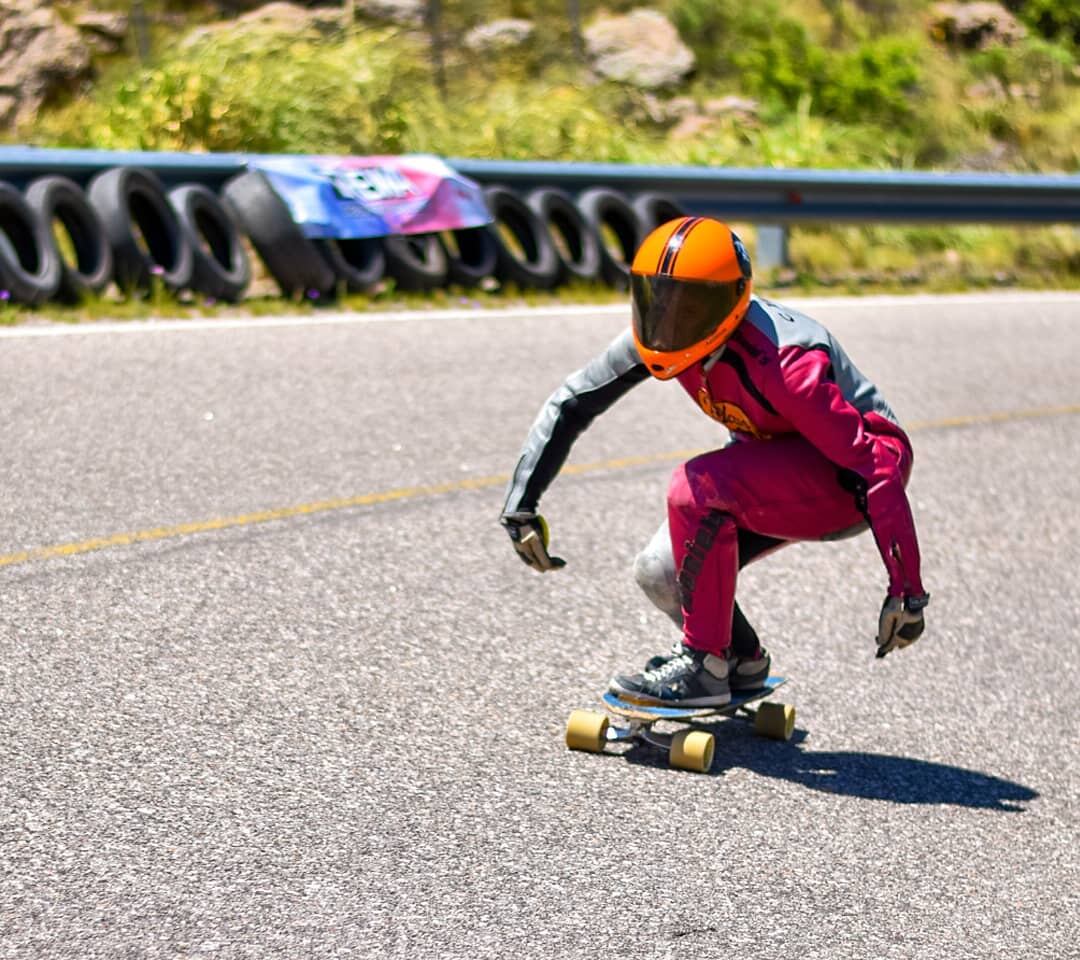 Antonella Perdigues, referente del downhill en San Juan y en Argentina.