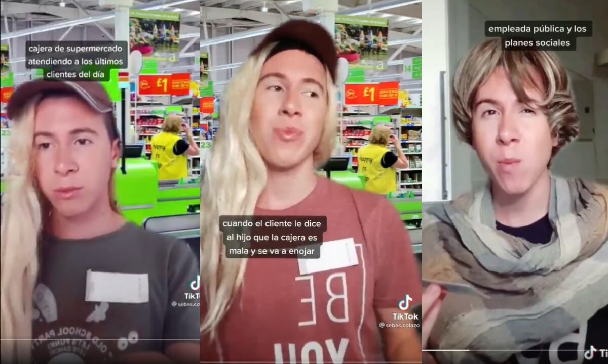 La historia del cordobés detrás de la "cajera del supermercado" (Captura TikTok)