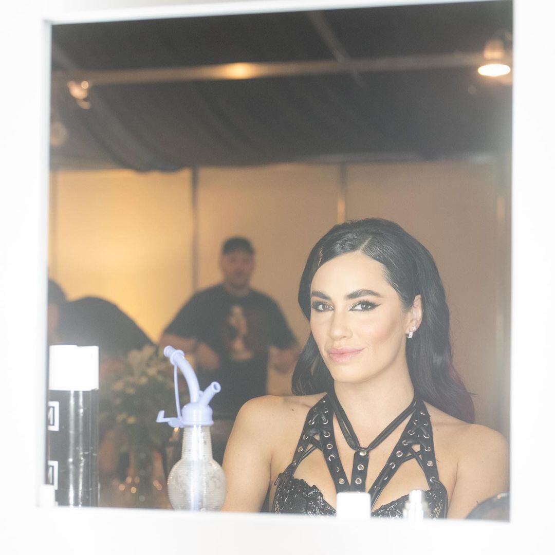 Lali Espósito minutos antes de su show en Vélez