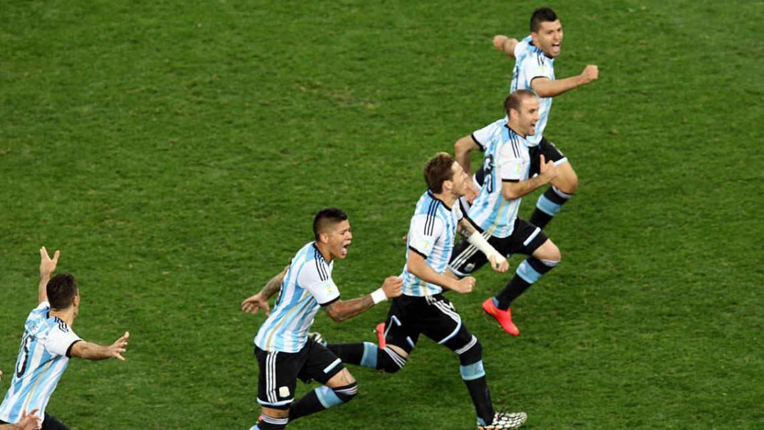 Argentina venció a Países Bajos en la semifinal del Mundial de Brasil 2014. (Foto: Télam).