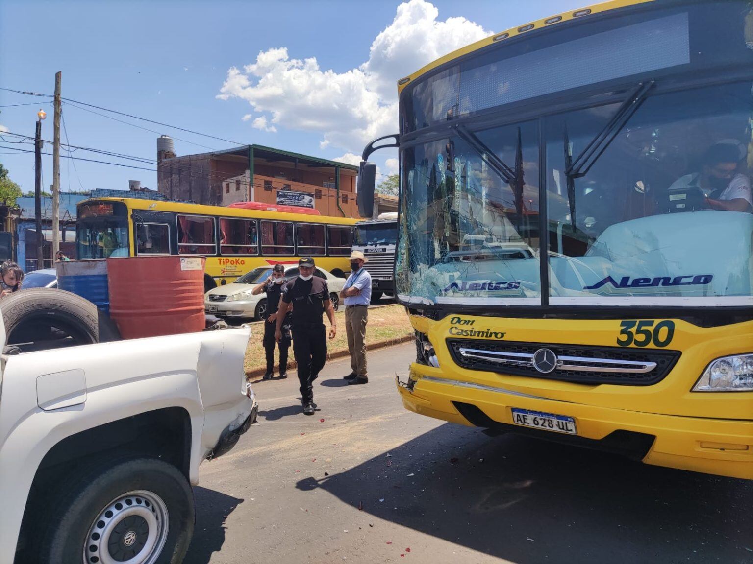 Múltiple accidente de tránsito en Posadas.