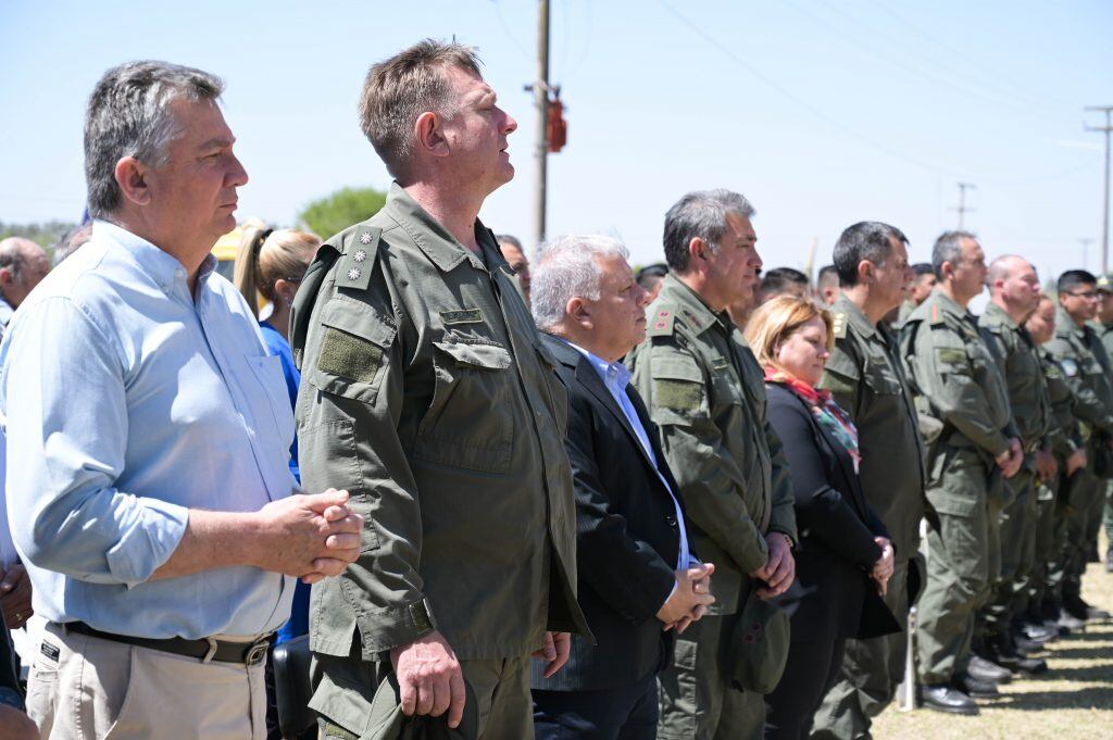 Entronización de la Virgen del Lujan en Gendarmería Nacional en Arroyito