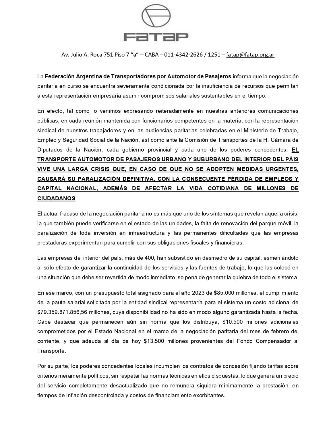 Los empresarios insisten en que no hay dinero suficiente para costear el aumento salarial.