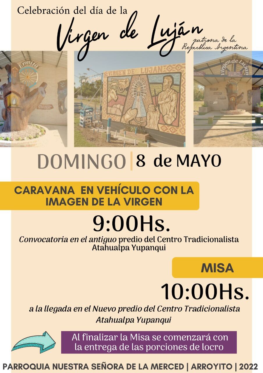 Celebración Virgen del Lujan en Arroyito