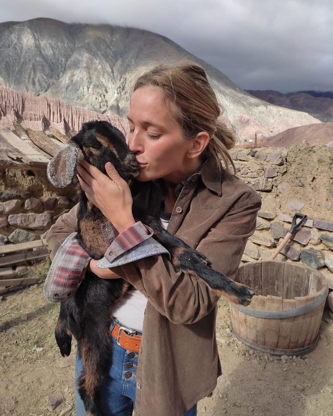 La actriz y una tierna foto desde Jujuy.