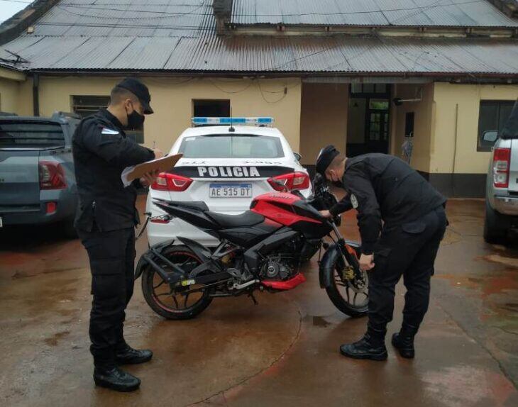 Recuperaron motocicleta robada en Oberá.