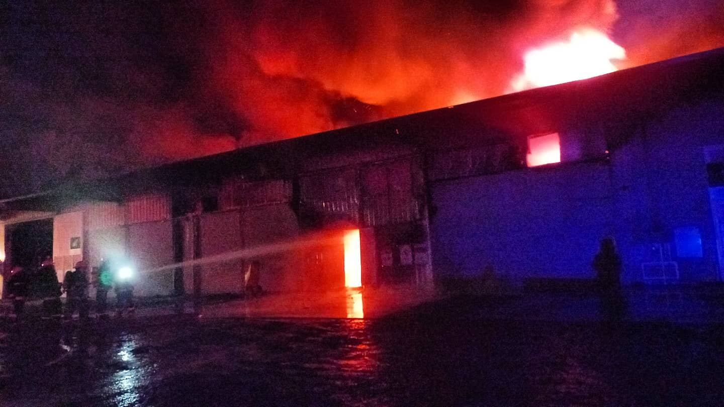 Incendio en predio YPF Agro Arroyito ruta 19