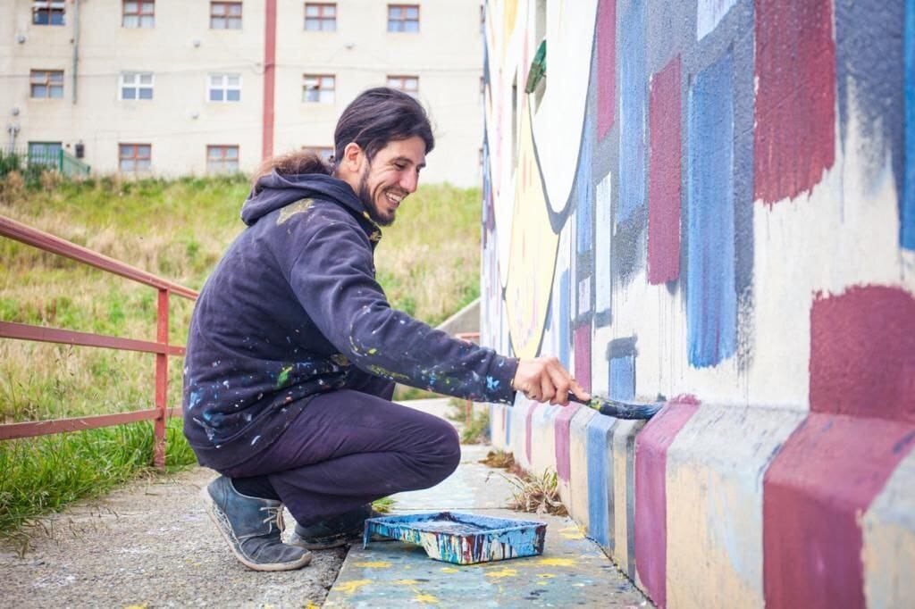 4 nuevos murales en el barrio de las 245 Viviendas.