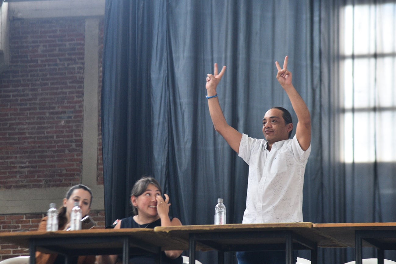 La asamblea del Soelsac se lleva a cabo en la sede de Forja.    Foto: (Pedro Castillo / La Voz)