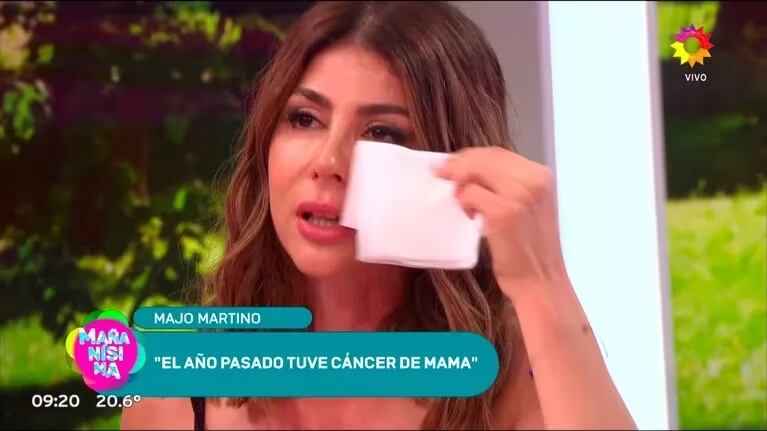 Majo Martino rompió en llanto al revelar que tuvo cáncer