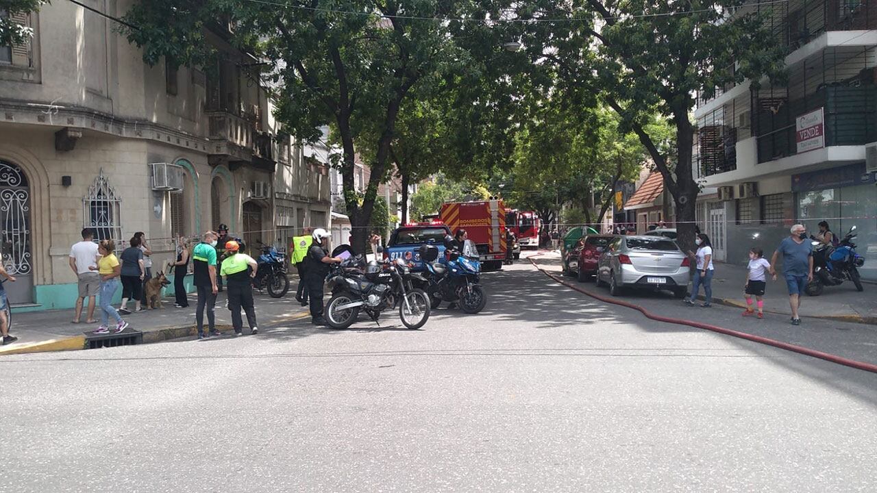 Incendio en una fábrica de corchos del macrocentro. (CIOR)