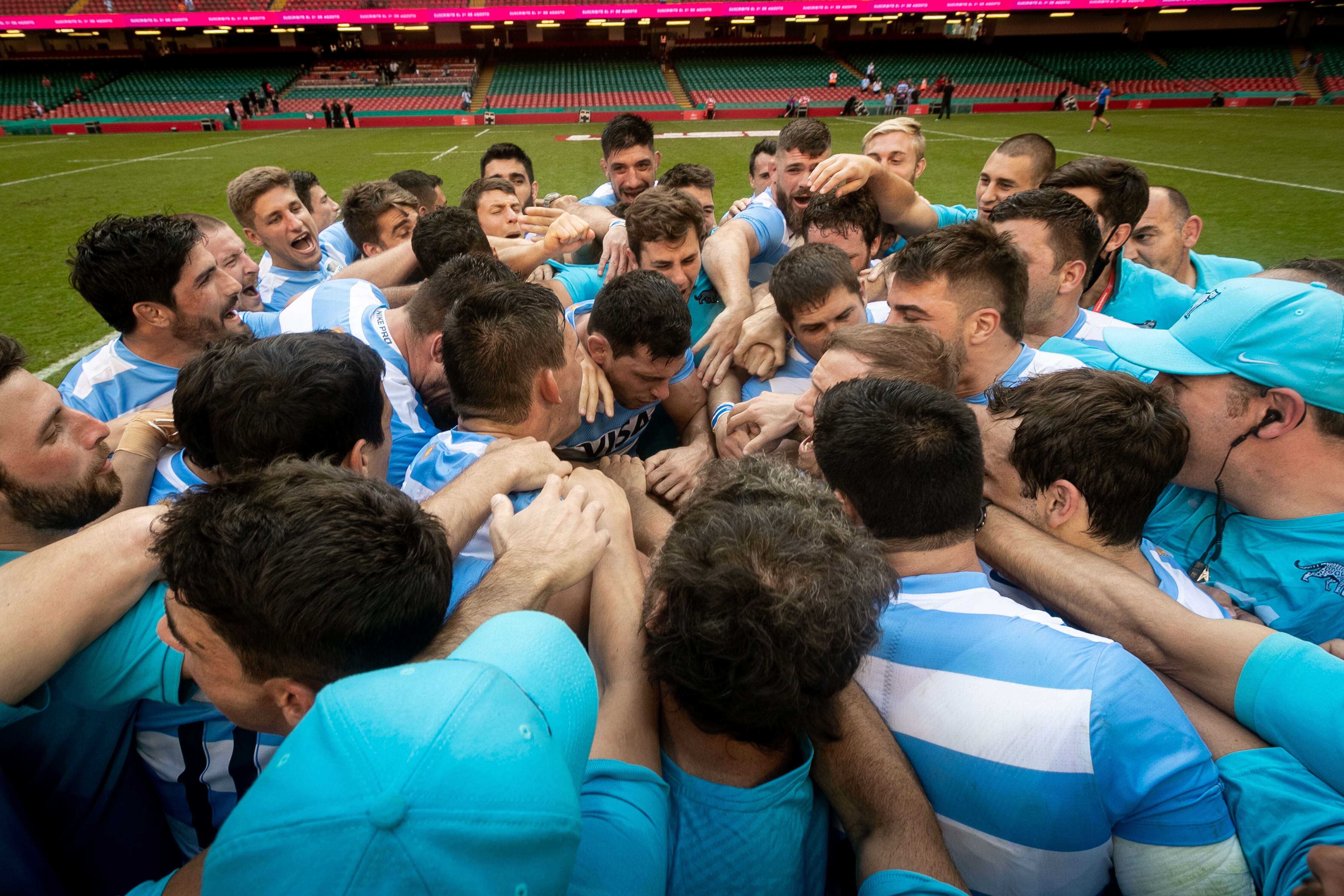 17/07/2021 Los Pumas vs Wales, Principality Stadium, Cardiff. Juan Gasparini / Gaspafotos