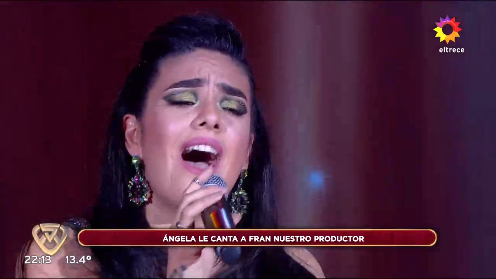 Ángela Leiva en Showmatch.