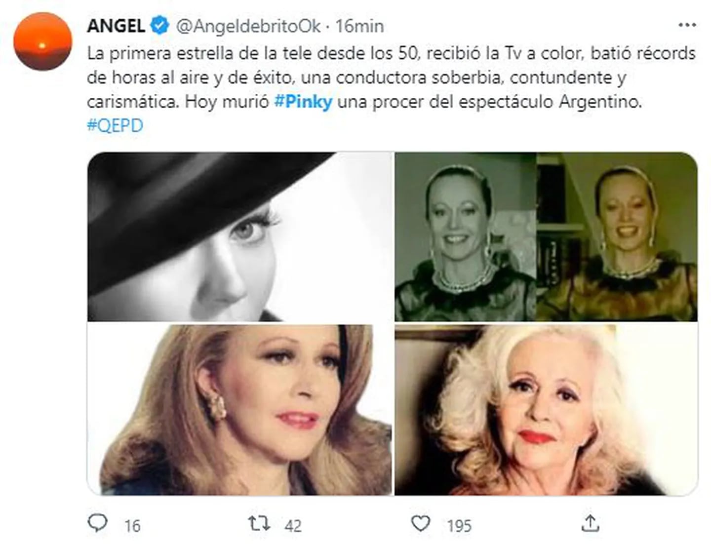 Ángel de Brito le dedicó sentidas palabras a "Pinky".