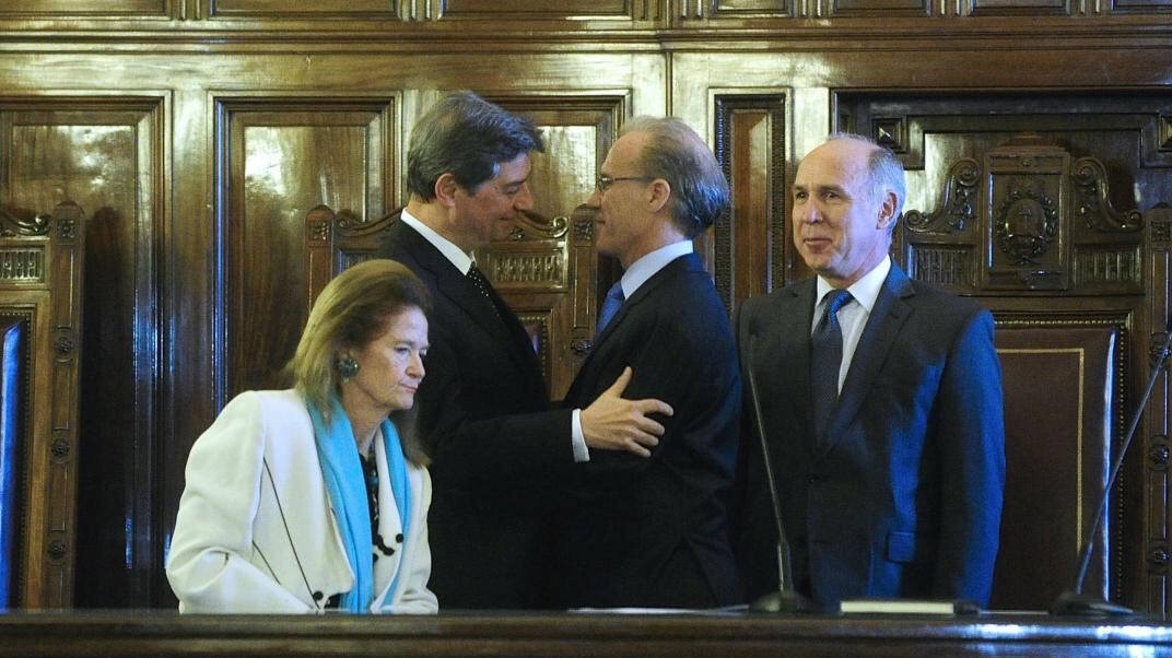 Elena Highton, Horacio Rosatti, Carlos Rosenkrantz y Ricardo Lorenzetti.