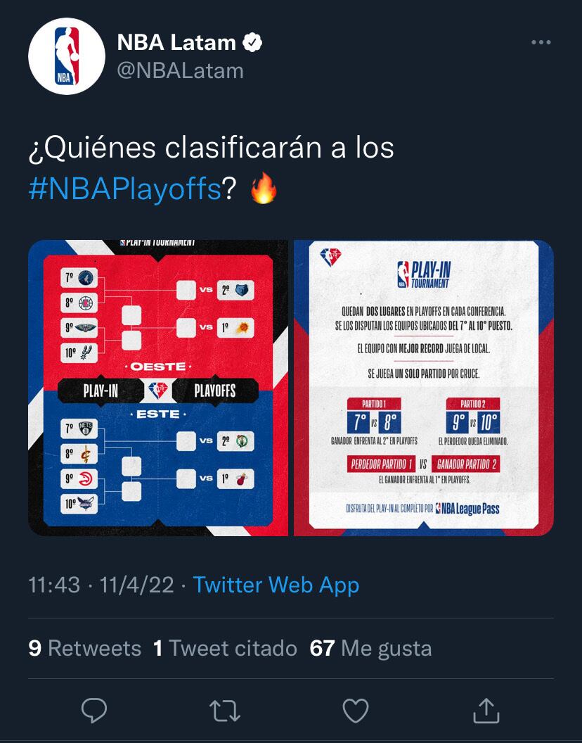 Este martes comienzan los play-in de la NBA.