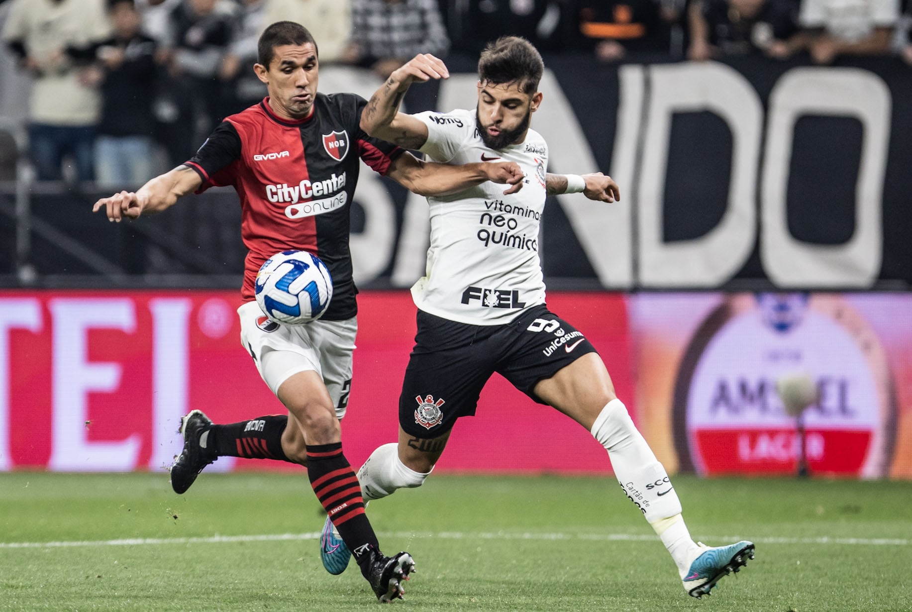 Newell's visitó a Corinthians en los octavos de final de la Copa Sudamericana 2023. (Fotobaires)