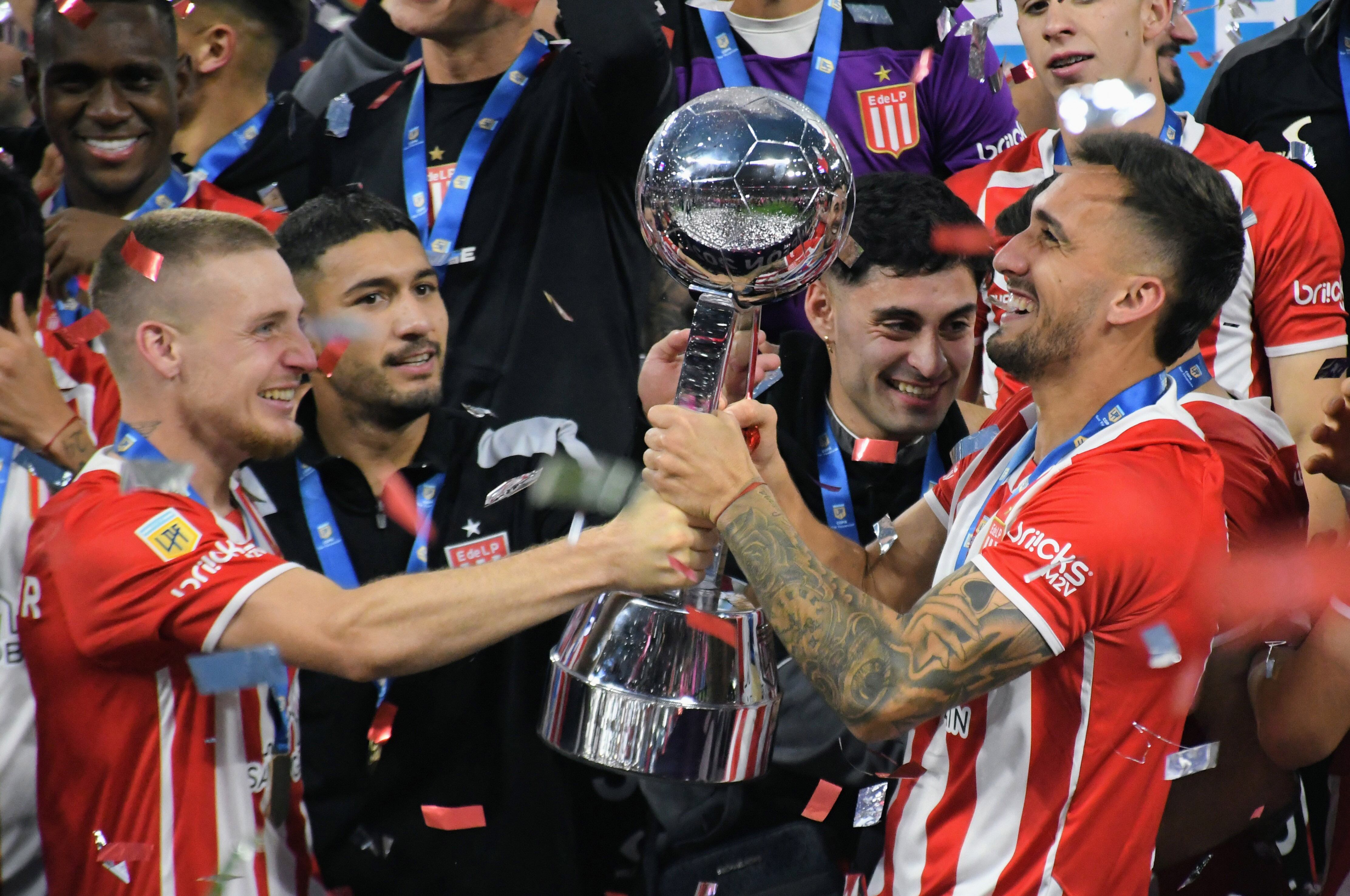 Estudiantes es el último campeón del fútbol argentino. (Fotobaires)