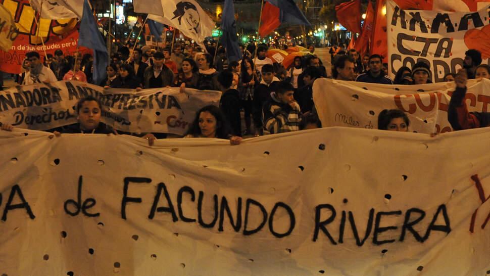 MARCHA POR FACUNDO RIVERA ALEGRE. (Archivo).