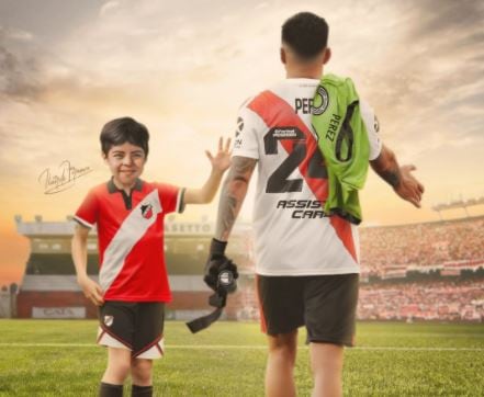 Ilustración de Enzo Pérez que se hizo viral.