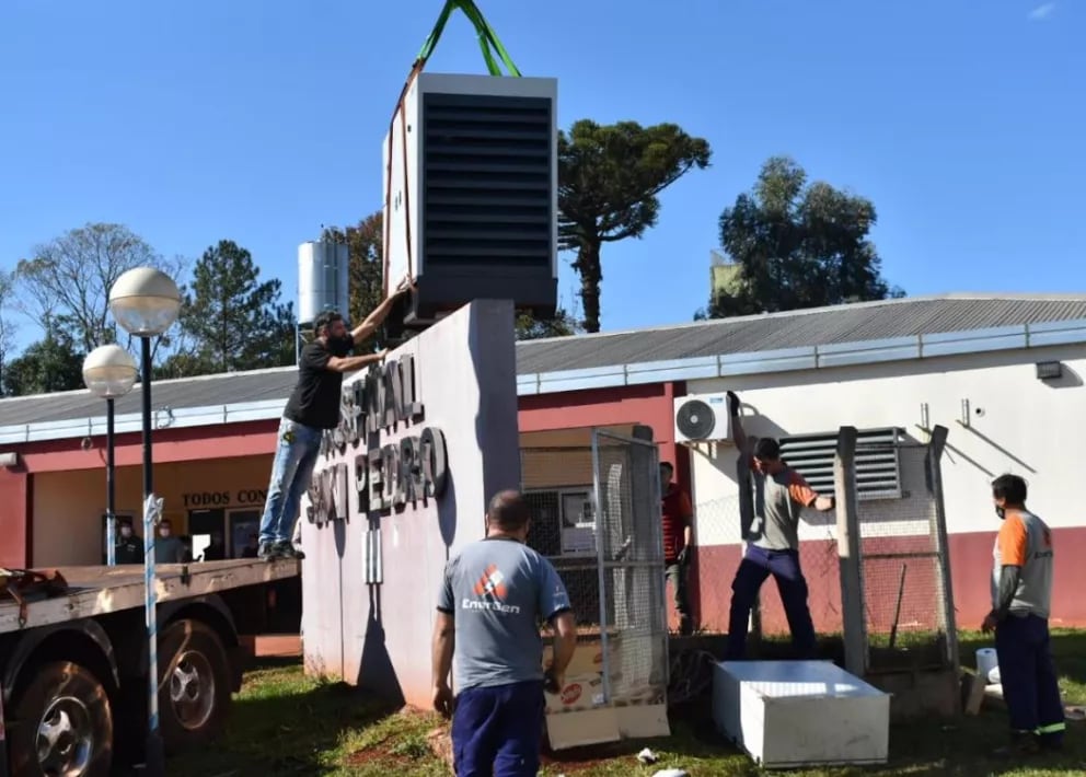 El Hospital Nivel I de San Pedro recibió un nuevo generador eléctrico. Foto: Carina Martínez