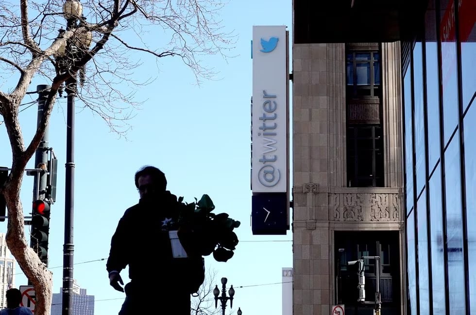 Fachada de las oficinas de Twitter en San Francisco, Estados Unidos.