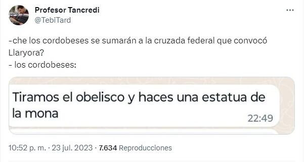 El efusivo discurso de Martín Llaryora provocó miles de repercusiones en redes.