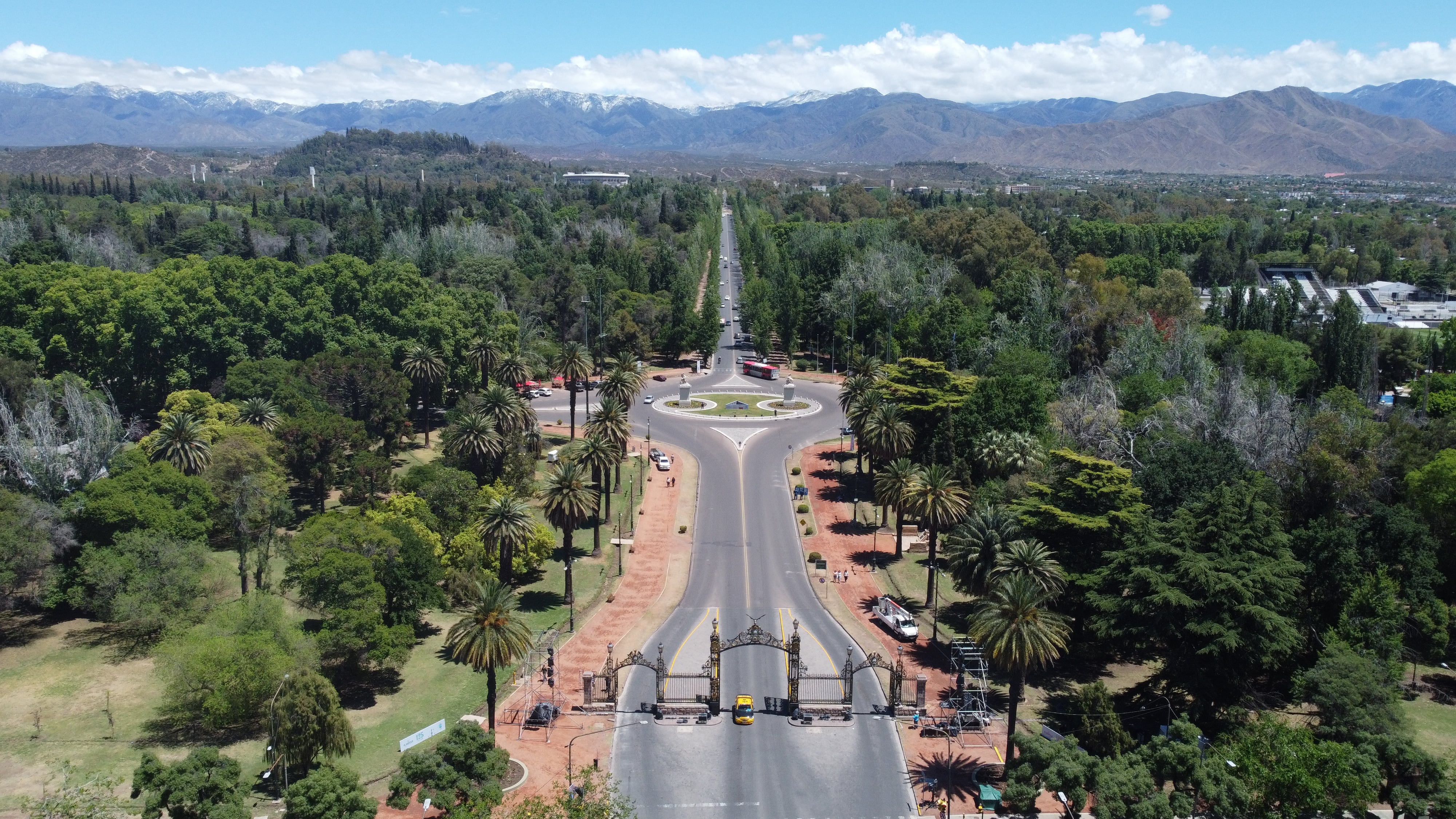 Vistas aereas de Dron del Parque San Martín. 