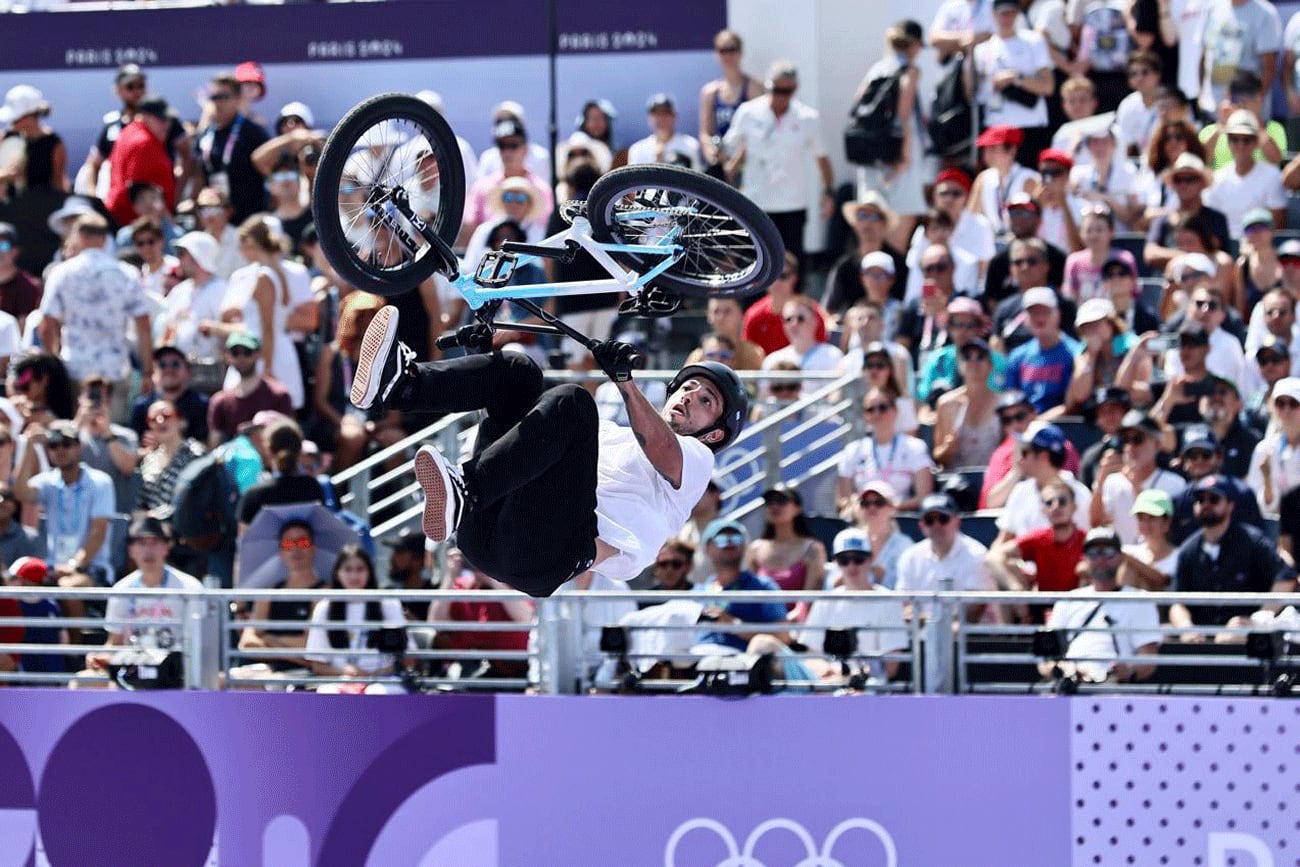 José "Maligno" Torres es campeón olímpico de BMX Freestyle en París 2024. (Prensa COA)