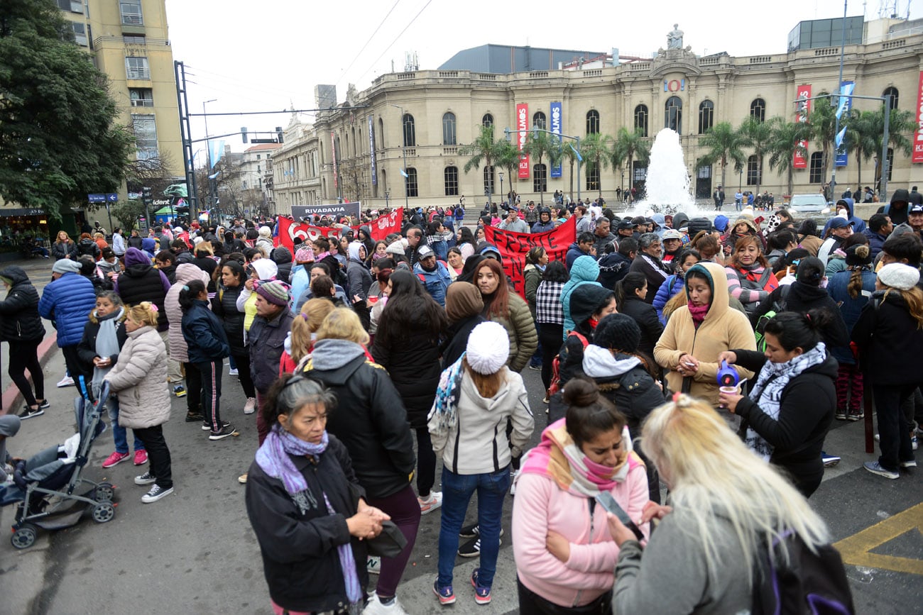 Protestas en la ciudad de Córdoba en repudio a la represión en Jujuy.  (Nicolás Bravo / La Voz)