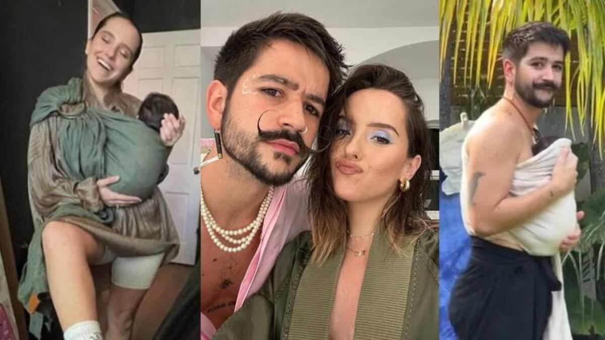 Camilo y Evaluna mostraron el rostro de su hija Índigo por primera vez