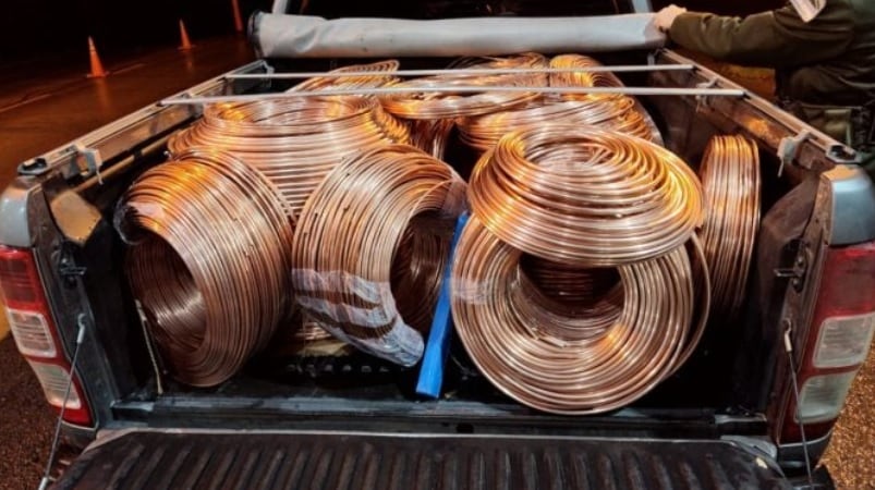 Incautan contrabando de cobre en Puerto Iguazú.