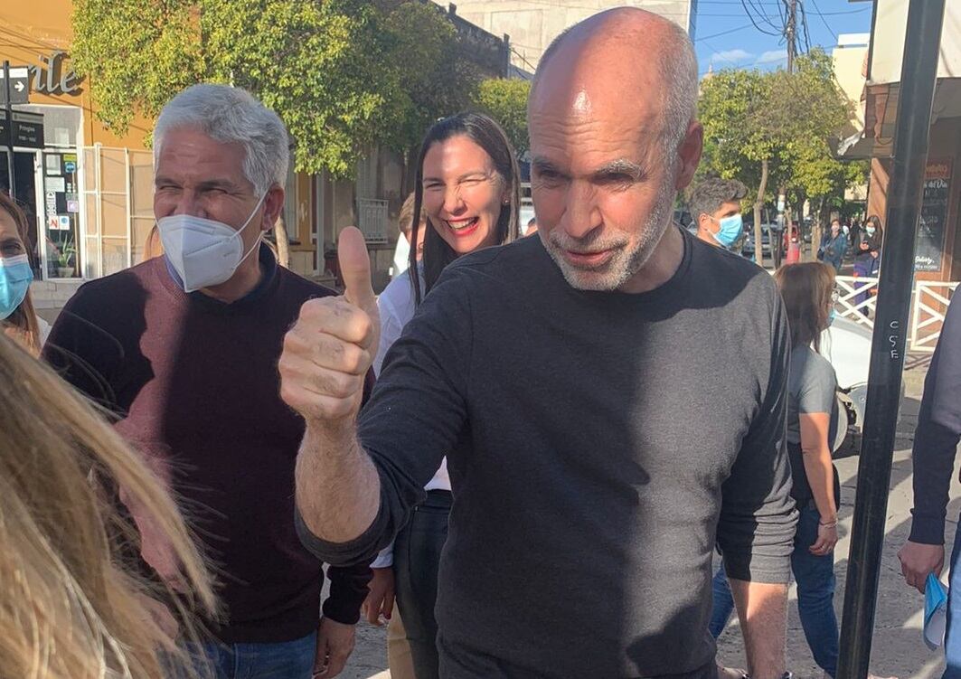 Visita. Este viernes, Poggio recibió la visita de Rodríguez Larreta en San Luis.