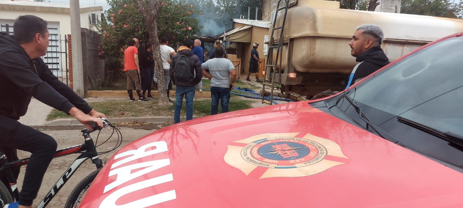 Incendio en una casa