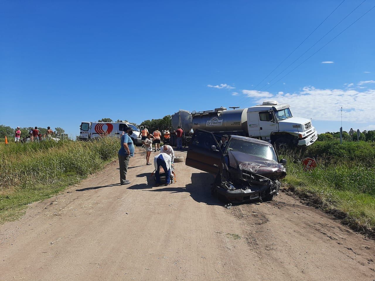 Accidente cerca de Brinkmann