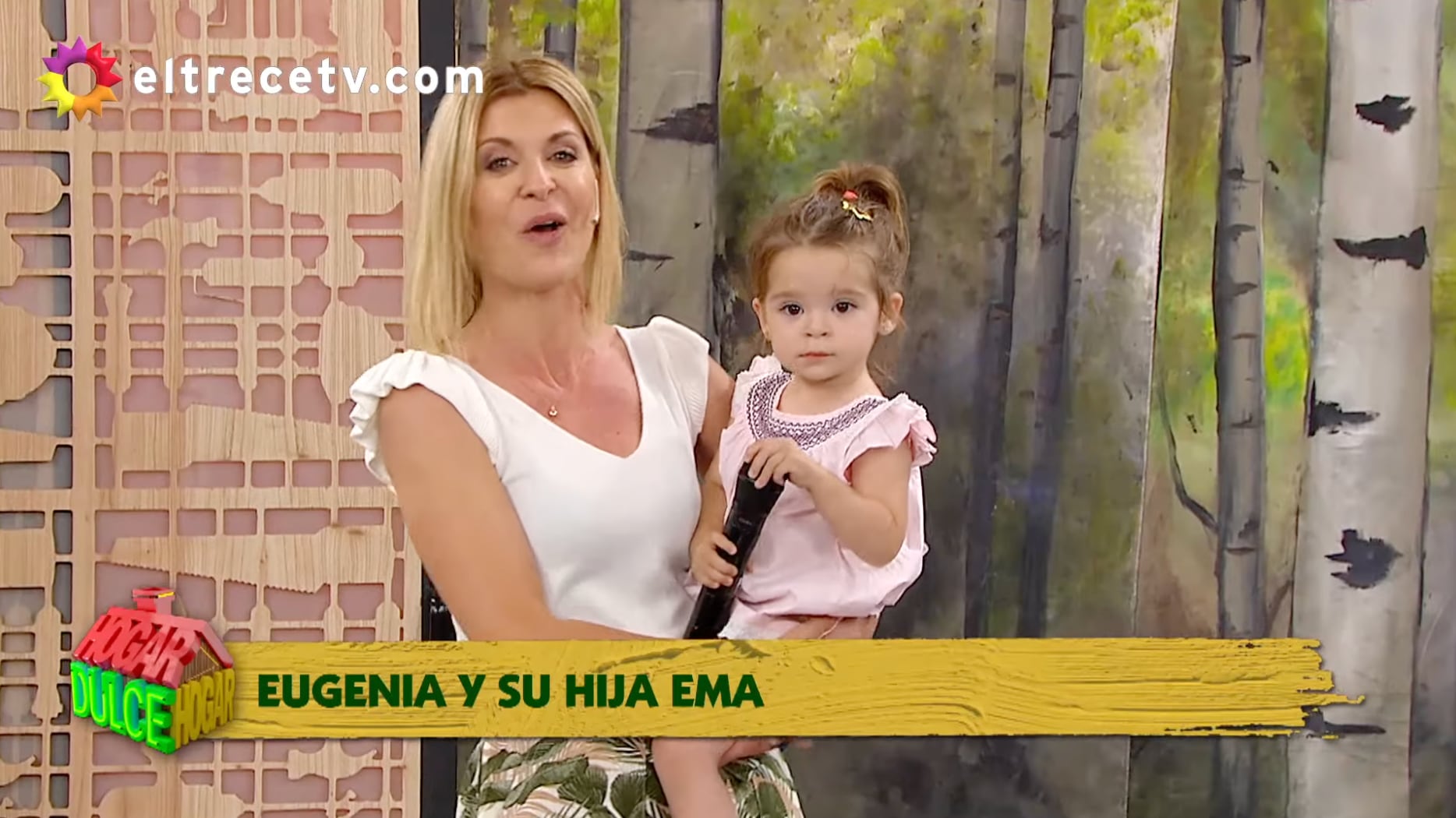 Eugenia Tobal presentó en “Hogar, dulce hogar” a su hija, Ema