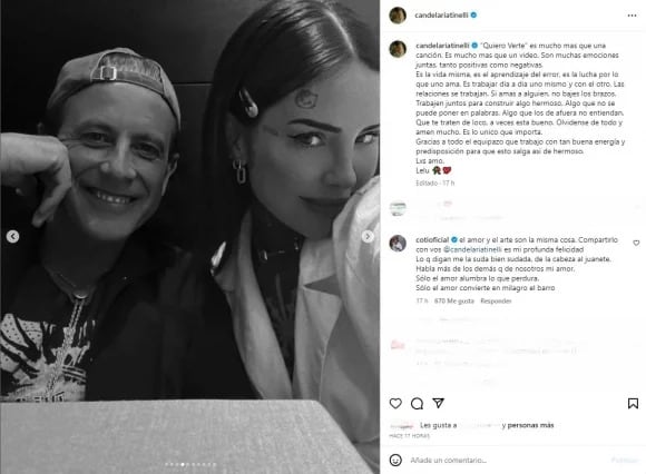 Cande Tinelli y Coti Sorokin