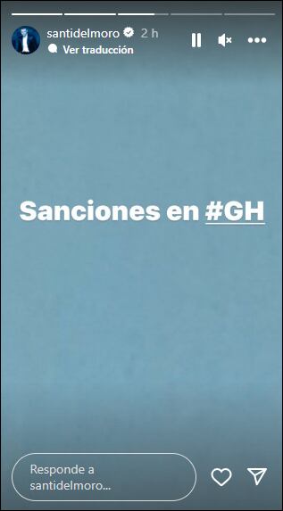 Santiago del Moro anunció que habrán sanciones en Gran Hermano esta noche.