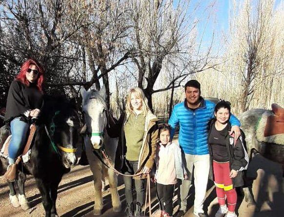 No faltaron las cabalgatas para que la ex Bandana disfrute de unos días de descanso. Foto 