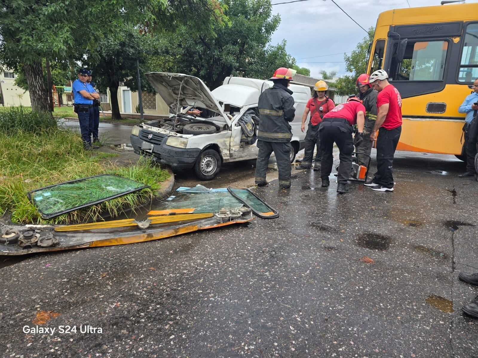 El siniestro vial en barrio Ayacucho.